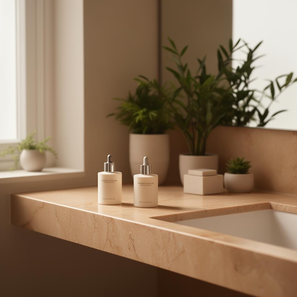 ÉCLAT TOTALE on marble shelf